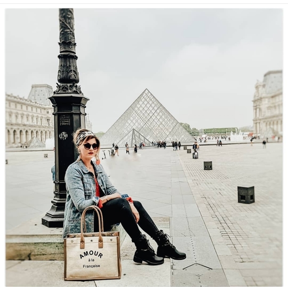 🔝⭐Large cabat bag in beige canvas - Picture 2 of 5